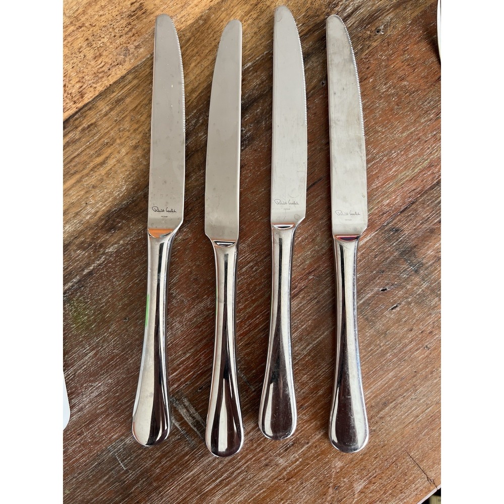 Robert Welch Dinner Knife Radford Bright Set of 4 Caesna Mirror